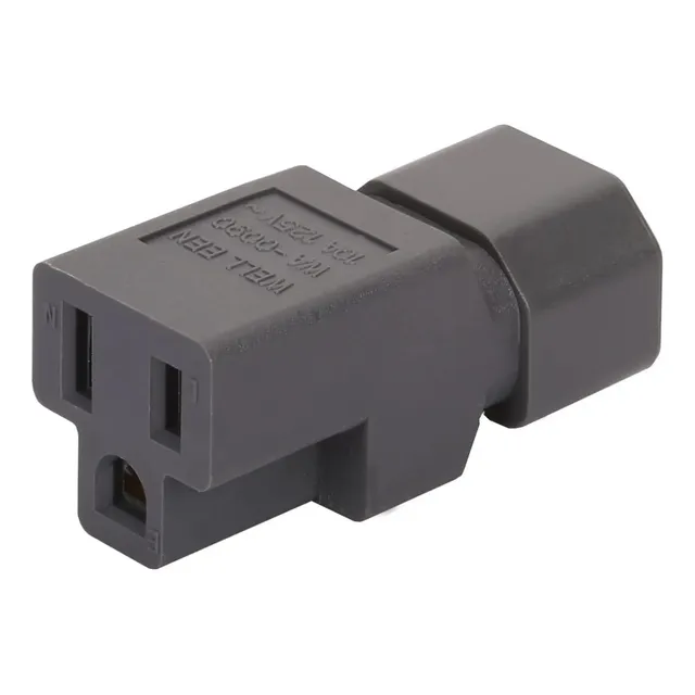 Adaptador Corriente Ca C14 A Nema 5 15r Conector Convertidor