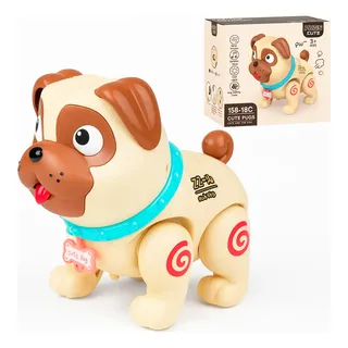 Cachorrinho Anda Late Robô Interativo Dog Com Luz E Som Cor Sortidos Personagem