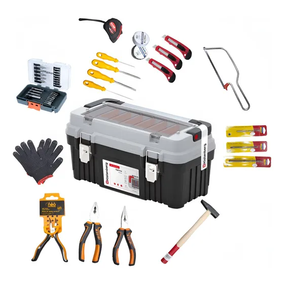 Pack + Caja P/herramientas Kistenberg Asa De Aluminio + Acc