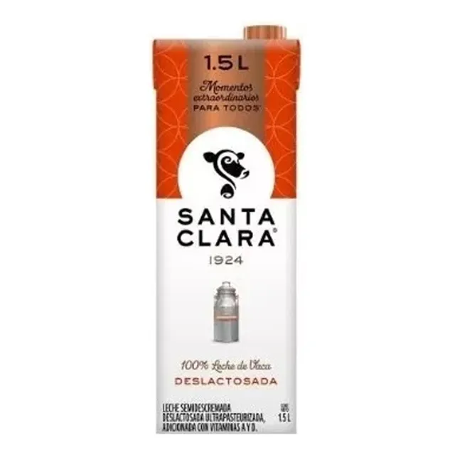Leche Santa Clara Deslactosada 1.5 Lt Pack Con 4 Piezas
