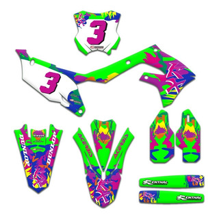 Kit Adesivo Gráfico Kawasaki Retro Kx Kx-f 250 450 0.20mm Kit Adesivo Gráfico Kawasaki Retro Kx Kx-f 250 450 0.20mm