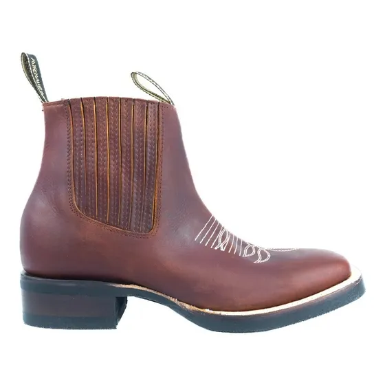 Botas Vaqueras Para Hombre Piel 380-h Suela De Hule