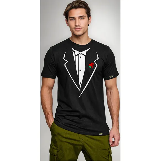 Polera Smoking Traje Fiesta Formal Divertida