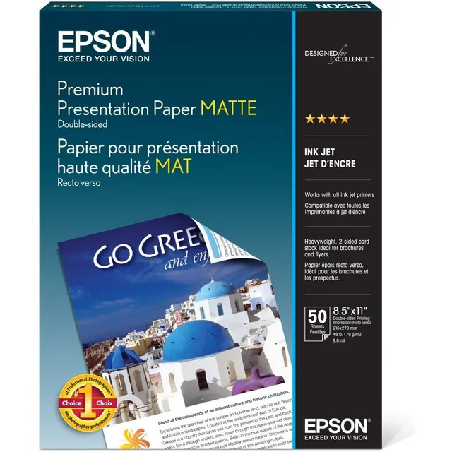 Papel Epson Premium Mate Double-sided Carta 250h S041568 5pz