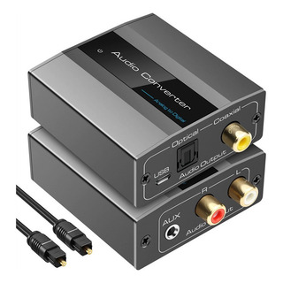 Convertidor Audio Analógico A Digital Rca A Óptico Con Óp Convertidor Audio Analógico A Digital Rca A Óptico Con Óp