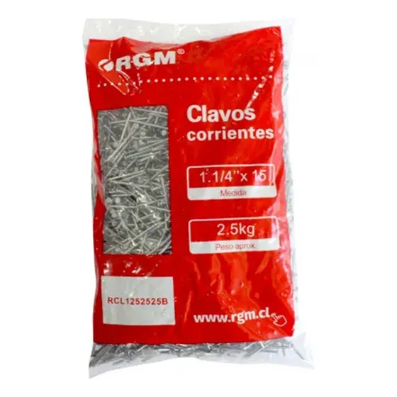 Clavos Corrientes 1 1/4x2.5kg Rgm