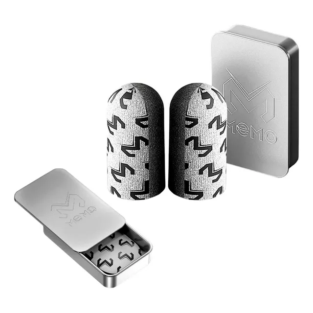 Guantes Dedales Gamer Profesionales Fibra De Plata Fs02 Memo