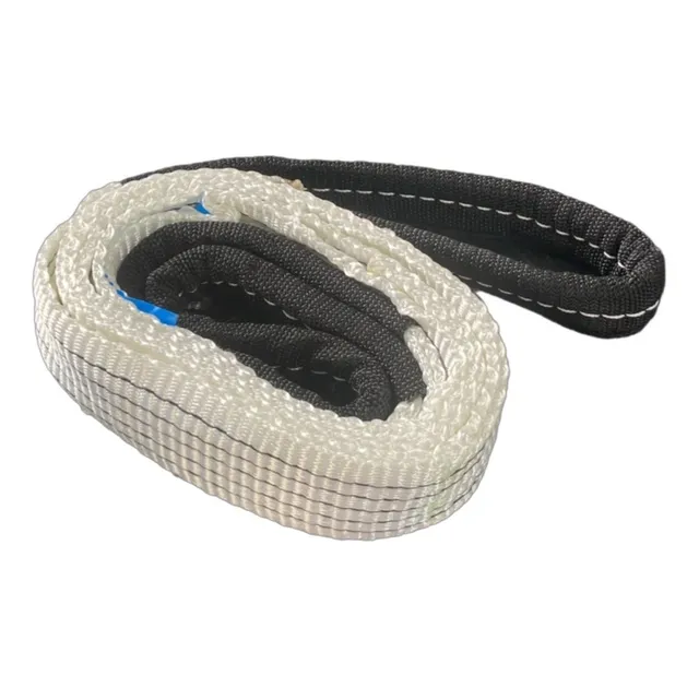 Cinta Elevação Carga 2ton Vertical X 2mts  Branca 50mm Dupla