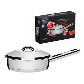Frigideira De Inox Com Tampa 20cm Solar - Tramontina Frigideira De Inox Com Tampa 20cm Solar - Tramontina