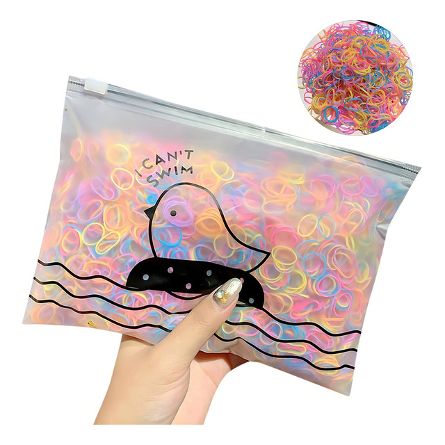Kit 500 Elásticos Silicone Estojo Colorido Cabelo Infantil Cor Coloridos Kit 500 Elásticos Silicone Estojo Colorido Cabelo Infantil Cor Coloridos