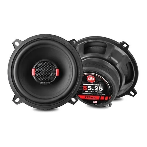 Set De Bocinas Coaxiales Db Drive S5.25 275w Máx 5.25 PuLG Color Negro