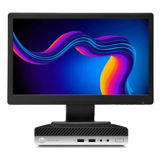 Computador Hp Mini I3 6th Ram 8g Ssd 240g + Monitor Usado 19