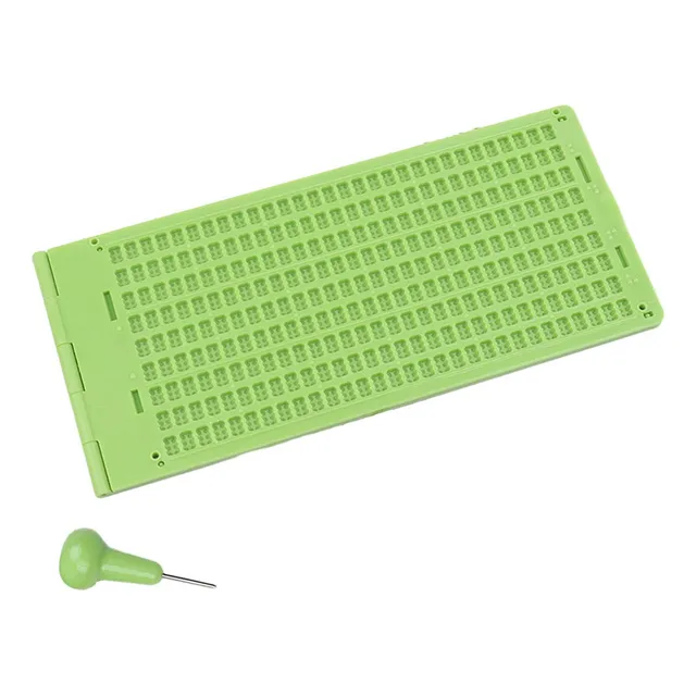 Pizarra De Escritura Braille, 9 Lineas 30 Celdas