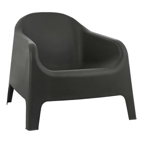 Sillon Skarpo Plastico De Hogar Edicion Recycled Garden Life Color Negro