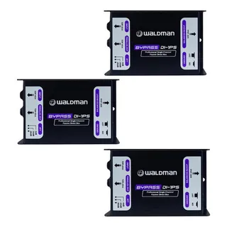 Kit 3 Direct Box Waldman Bypass Di-1ps Passivo Profissional Kit 3 Direct Box Waldman Bypass Di-1ps Passivo Profissional