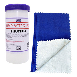 Liquido Para Limpiar Bisutería, Acero Inox + Paño Mediano Liquido Para Limpiar Bisutería, Acero Inox + Paño Mediano