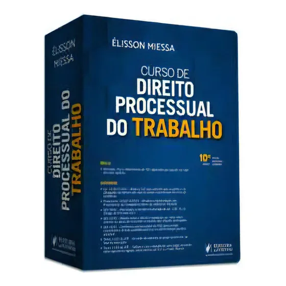Curso De Direito Processual Do Trabalho, De Miessa Élisson. Editorial Editora Juspodivm, Tapa Dura, Edición 10° En Português, 2024