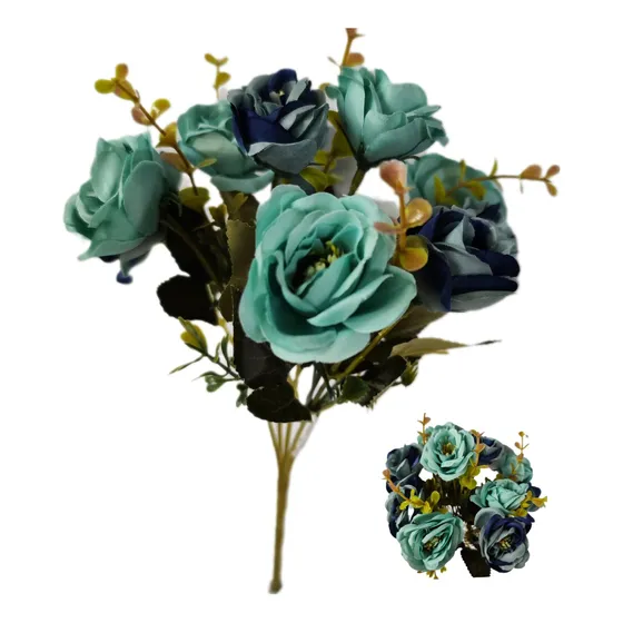 Ramo Rosa Artificial Trae 10 Rosas -382