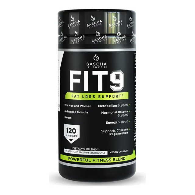 Fit 9 Apoya La Pérdida De Grasa 120 Cápsulas Sascha Fitness