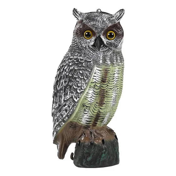Búho Decorativo Ahuyenta Palomas Roedores Espantapájaros 