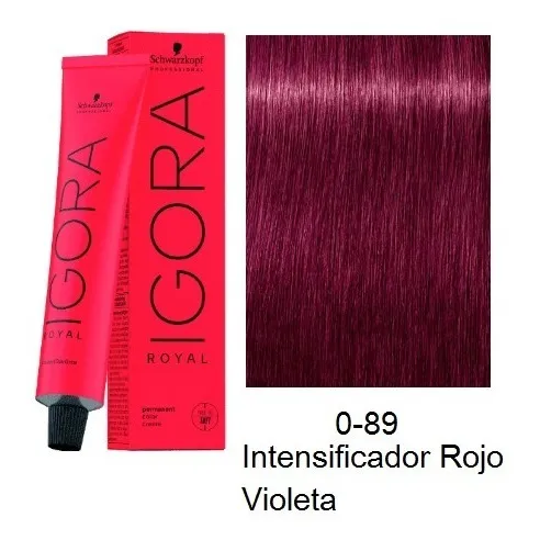 Tinte Igora 0-89 Intensificador Rojo Violeta