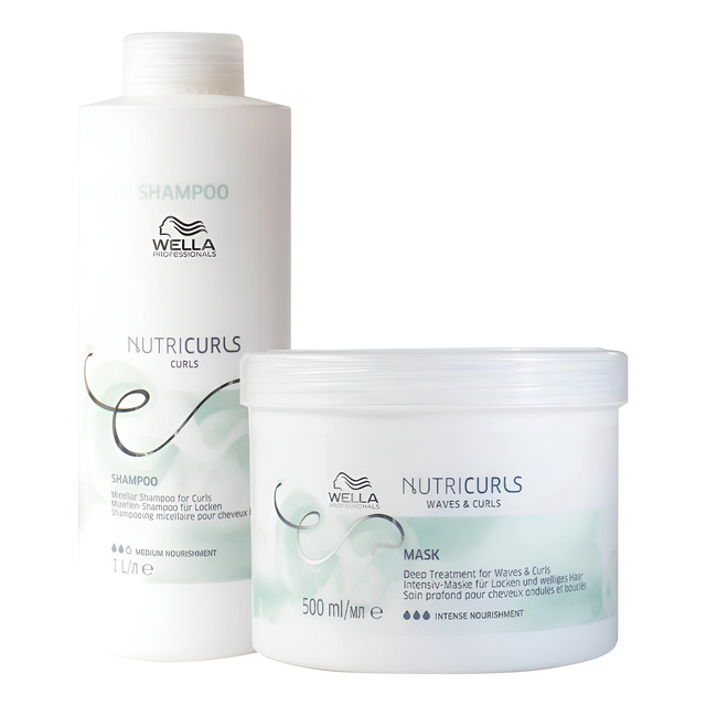 Kit Wella Professionals Nutricurls - Sh 1000 Ml+másc 500 Ml Kit Wella Professionals Nutricurls - Sh 1000 Ml+másc 500 Ml