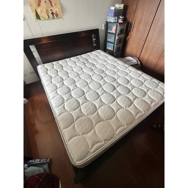 Colchón Spring Queen + Cama 160x190 Cm Modelo 2019