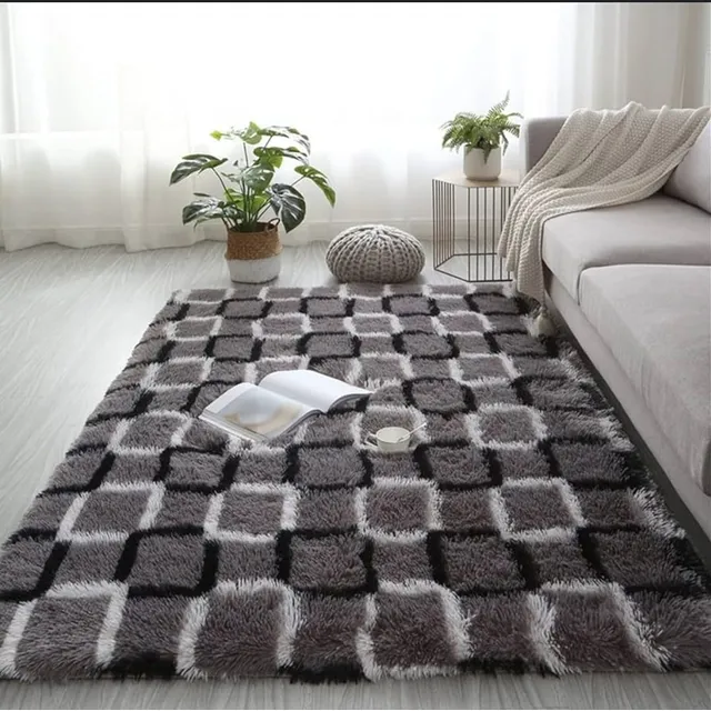 Alfombra Peluda Shaggy 1.5 X 1.0 Mts Calidad Premium Oferta!