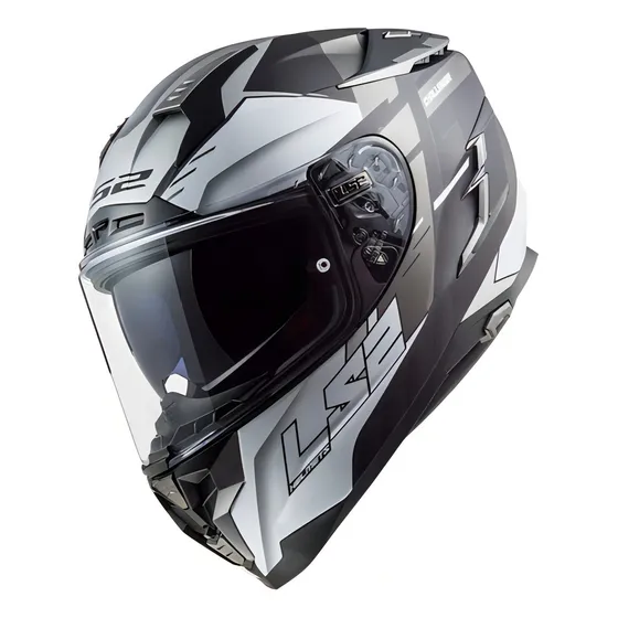 Casco Moto Ls2 Integral 327 Challenger Allert Con Pinlock