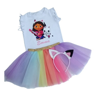 Disfraz Conjunto Tutu Cumpleaños Gabby Pandy Casa De Muñecas Disfraz Conjunto Tutu Cumpleaños Gabby Pandy Casa De Muñecas