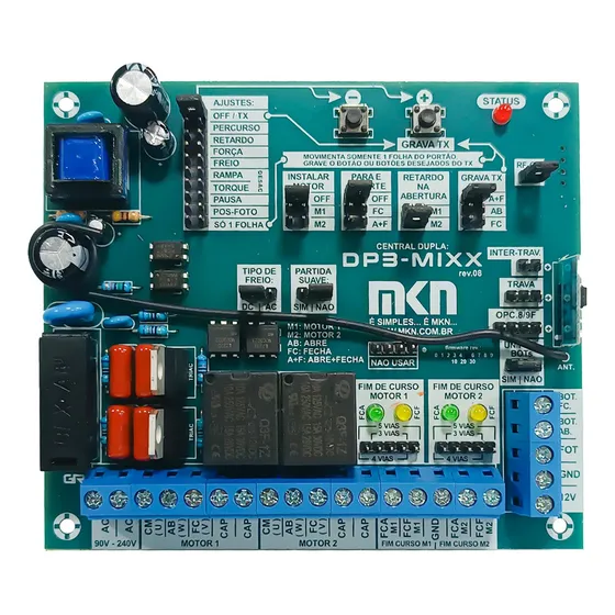 Central Placa Portao Automatico Eletronico Dupla Ppa Garen