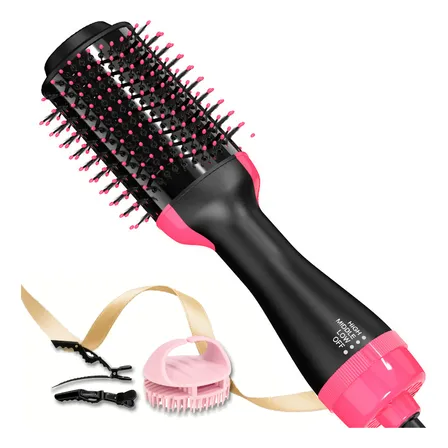 Cepillo De Aire Caliente 3en1 Peine Secador Alisador Rizador Cepillo De Aire Caliente 3en1 Peine Secador Alisador Rizador