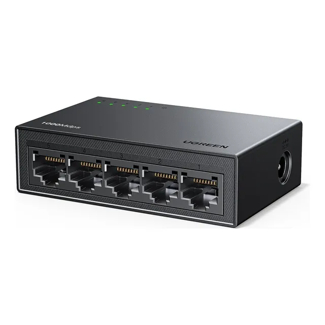 Ugreen Conmutador, Divisor Gigabit Ethernet, 5 Puertos