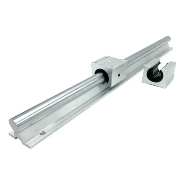 Guia Lineal 10mm,sbr10, 1000mm, Con 2 Chumaceras, Cnc  Nueva