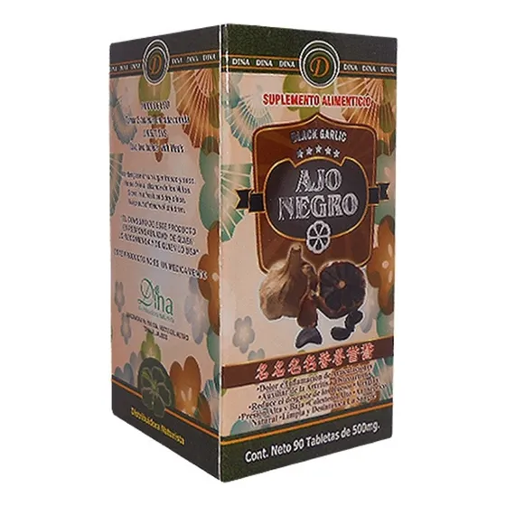 Ajo Negro 90 Capletas 4 Pz Suplemento Natural Para Tu Salud Sabor Sin Sabor