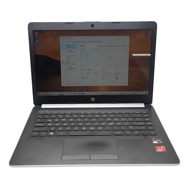 Laptop Hp Ryzen 3 8gb Ram 256gb Ssd Radeon Gpu Plateado (Reacondicionado)