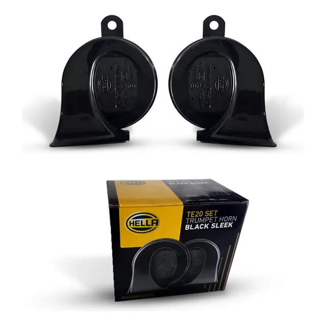 Claxon Caracol Hella 12v Bocina Negro 