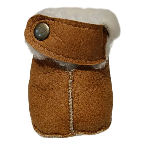 Botitas Para Bebe Cuero Y Corderito