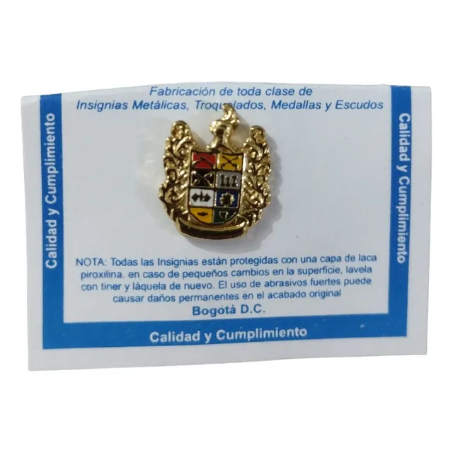 Pin,pines,broches, Insignia Metálica En Bronce 1.9