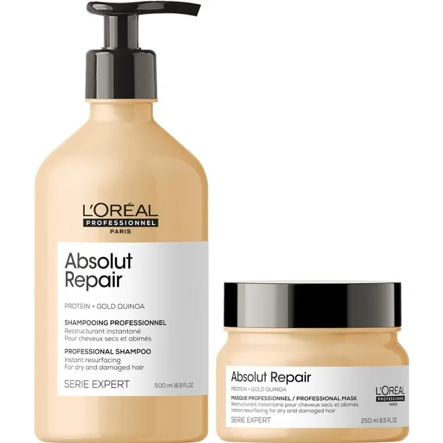 Shampoo Reparador 500ml + Mascarilla Loreal Absolut Repair