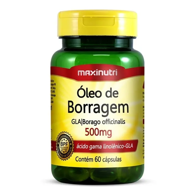 Óleo De Borragem Maxinutri 60 Cápsulas Sabor Sem sabor