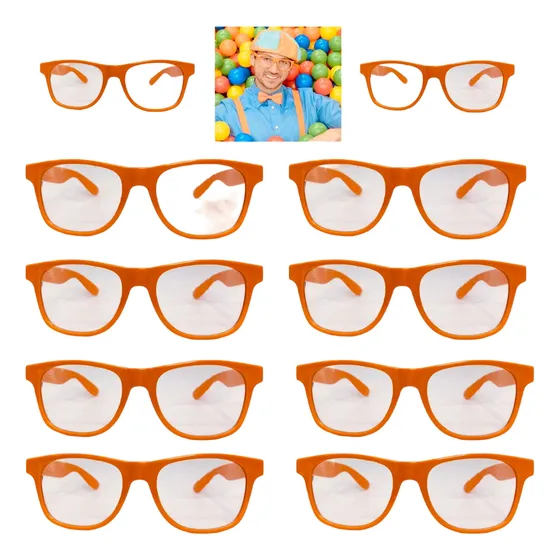 10 Óculos Blippi Cor Laranja Promo Envio Rápido