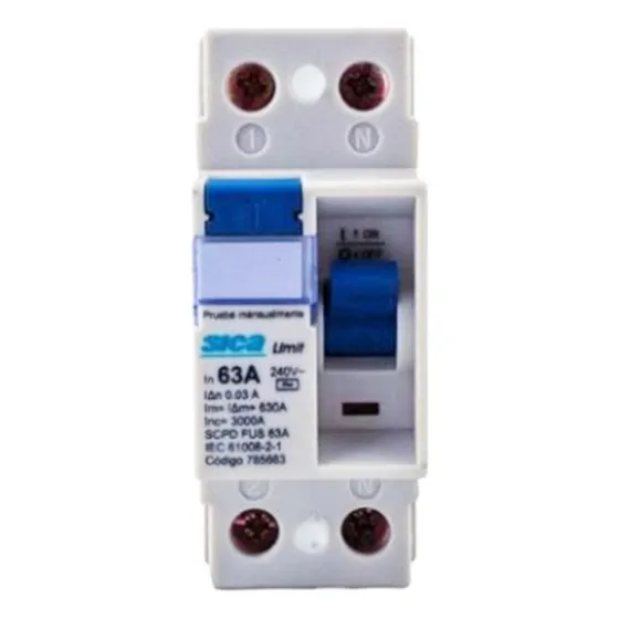 Disyuntor Diferencial Sica Bipolar 63 Amp 2x63