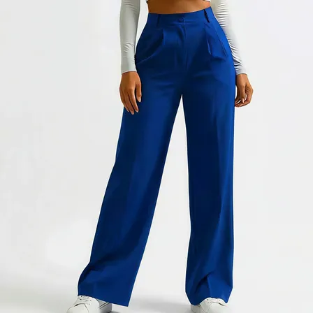 Pantalón Vestir Mujer Negro Strech Elegante Casual Moda
