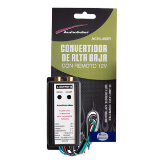 Convertidor De Señal Hi Low Para Audio Audiobahn Achl400r Convertidor De Señal Hi Low Para Audio Audiobahn Achl400r