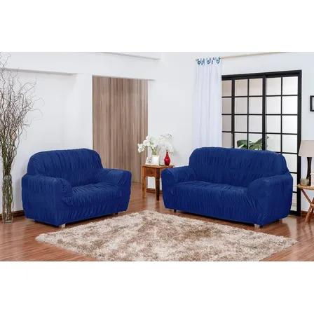 Capa De Sofá 2 E 3 Lugares 21 Elásticos Várias Cores