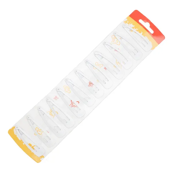 Blister Hebillas Tic Tac 5 Cm Pack X 12 Unidades.