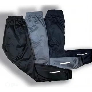 Kit 3 Calça Chimpa Poliéster Zíper No Bolso Corrida Esporte