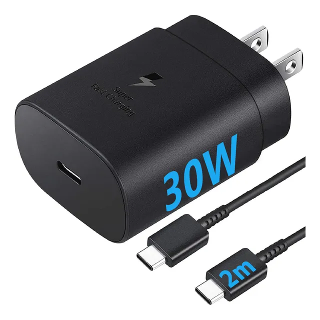 30w Cargador Rápida Tipo C Para Samsung A55 A54 A15 A05 A05s