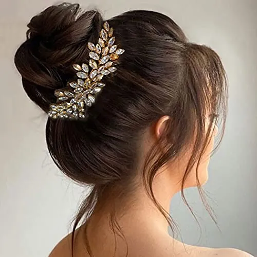 Jakawin Novia Cristal De La Boda Pelo Viñedo Oro T9rt9
